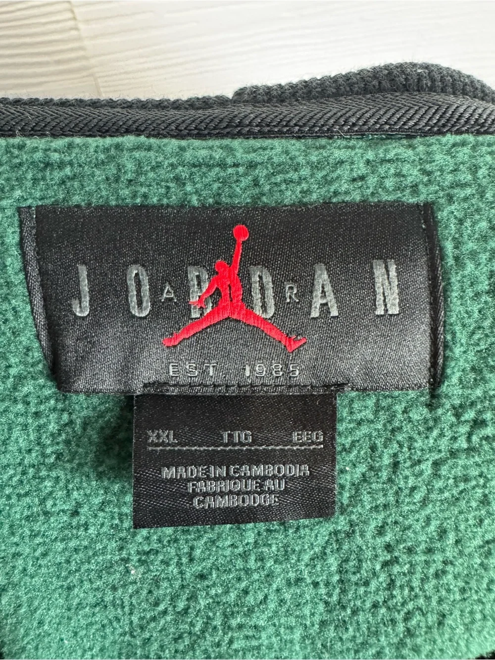 Air Jordan Sport DNA Hoodie Forest Green Pullover Hoodie with Center Logo XXL